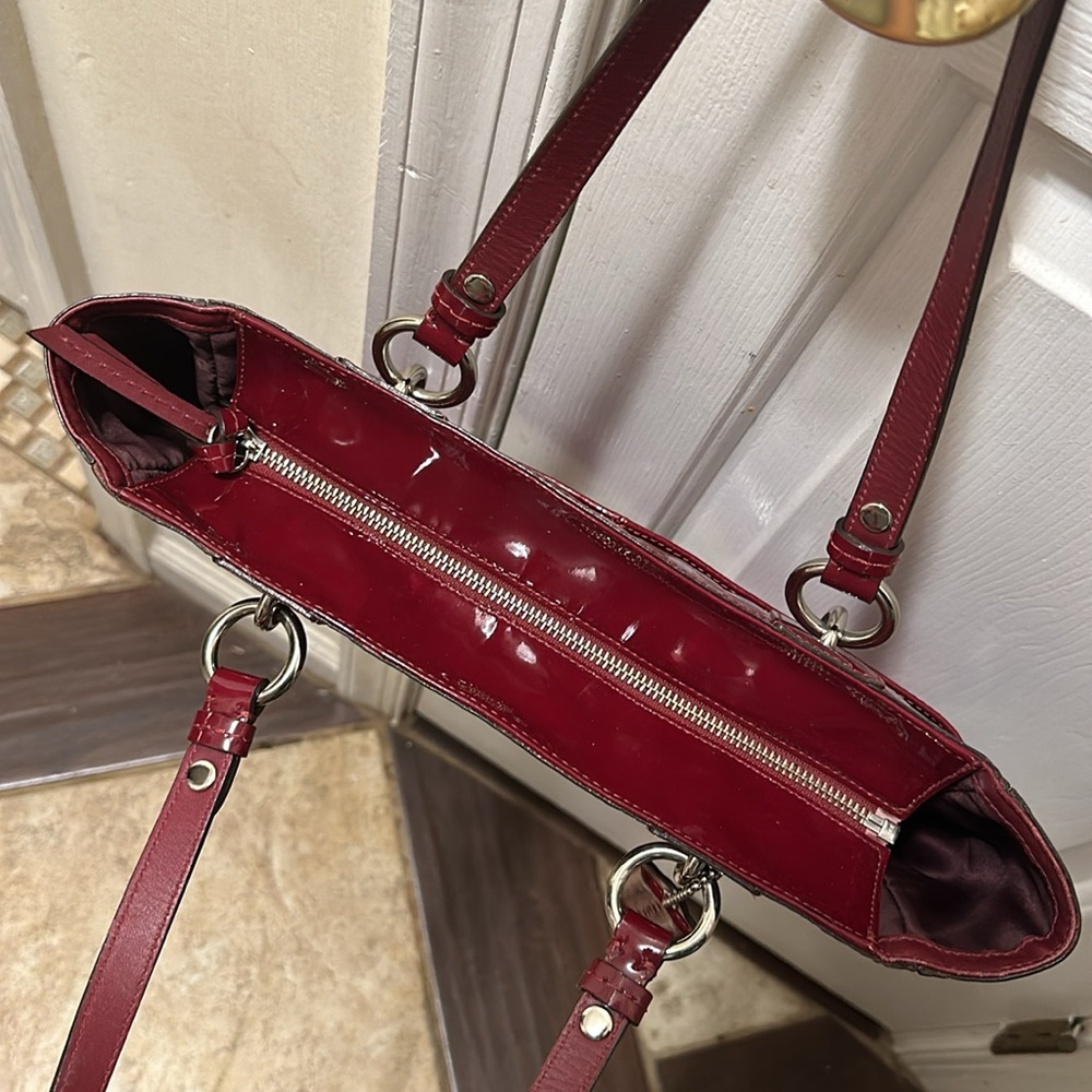 Red authentic Coach purse - Picture 4 of 8
